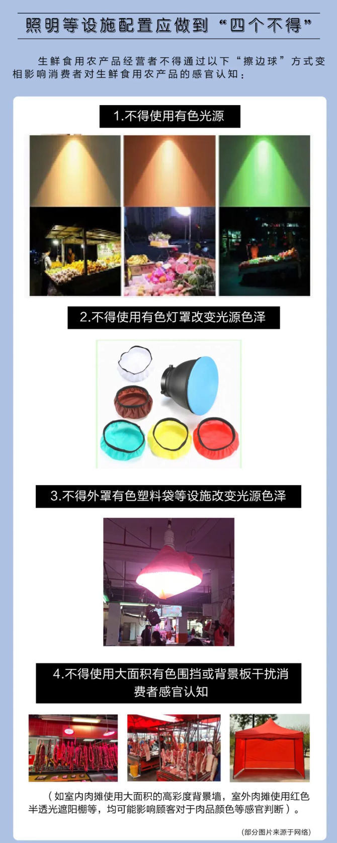 国家市场监督管理总局发布的“四个不得”。网页截图